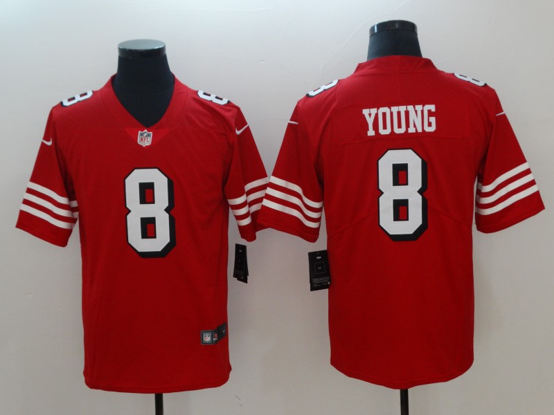 Men's San Francisco 49ers Steve Young #8 Red Jersey